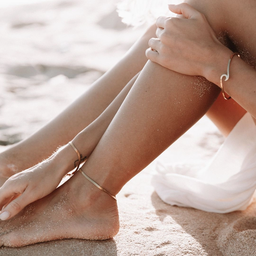 Storybook Style "Kauai" Herringbone Anklet