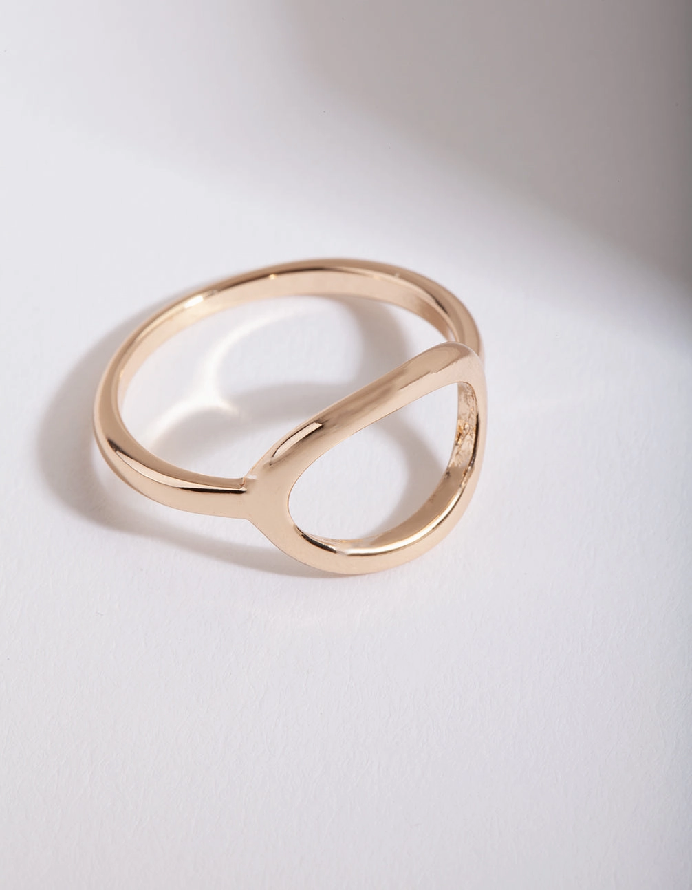 Ready Made Gold Open Oval Ring