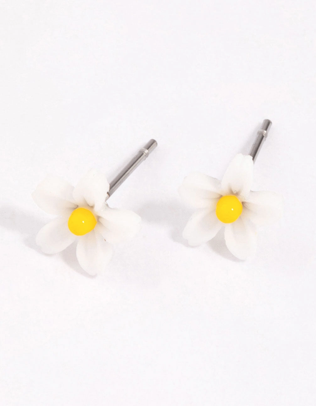 Glittering Essential Yellow Mini Daisy Stud Earrings